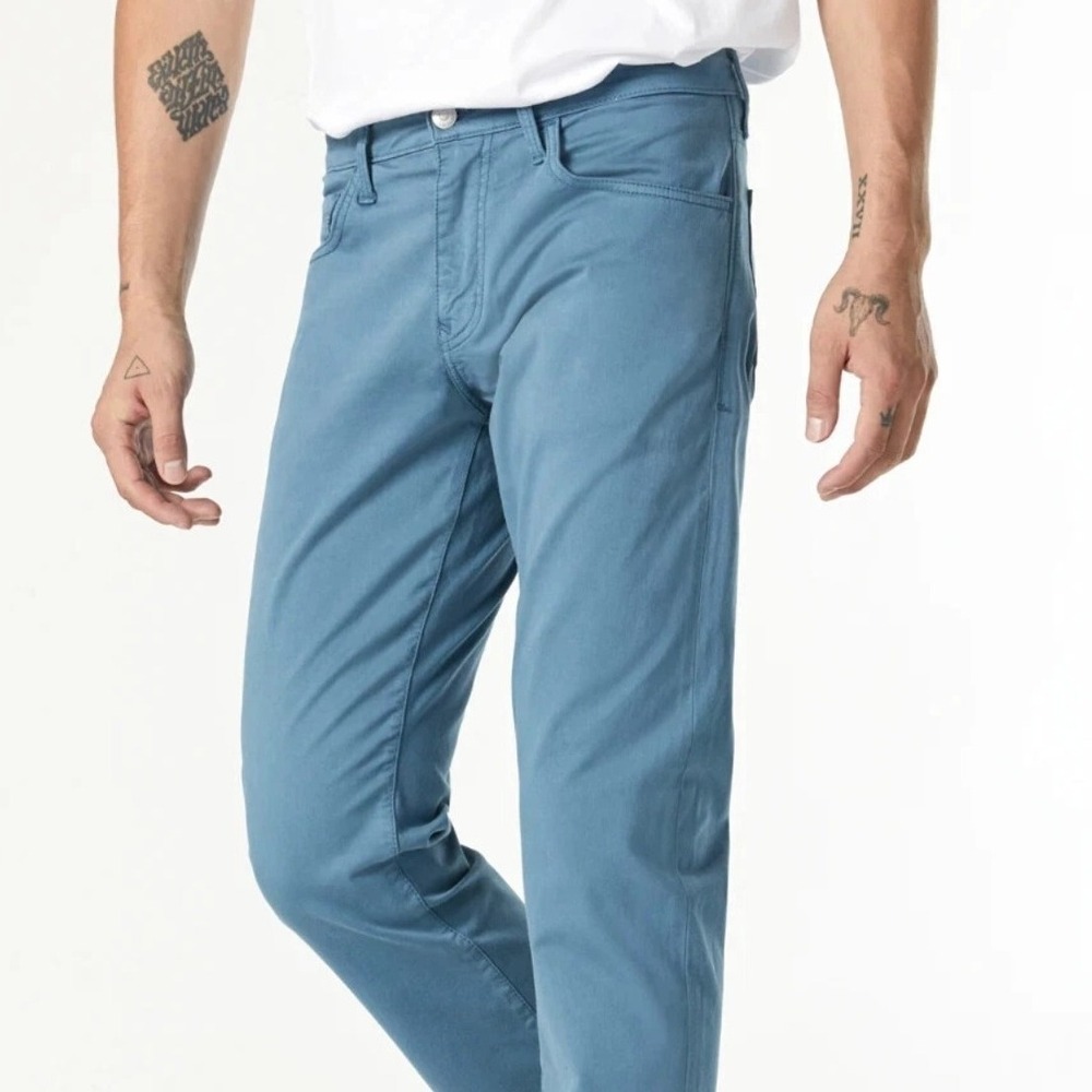 NEW Mavi Zach Straight Leg Mens Pants‎ Size 42x34 Bluestone Twill